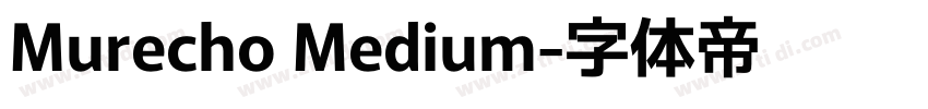 Murecho Medium字体转换
